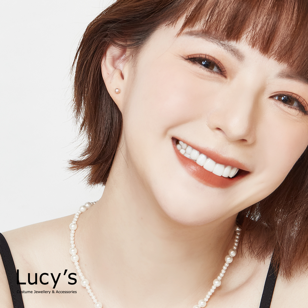 925純銀 簡約珍珠 耳環 (二色) (37331/37332)