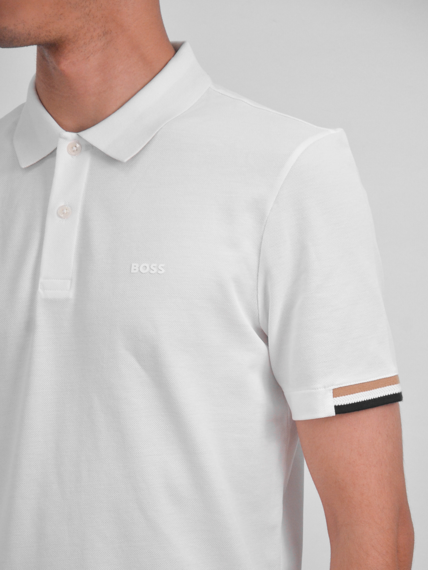 Hugo Boss 'parlay 147' Polo Shirt POLO衫短袖 白/黑【50467113001】
