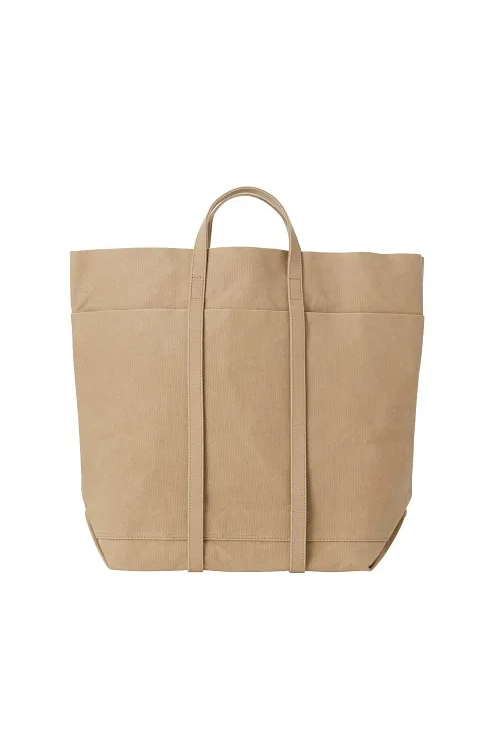 AMIACALVA WASHED CANVAS 6POCKETS TOTE - T (3COL)