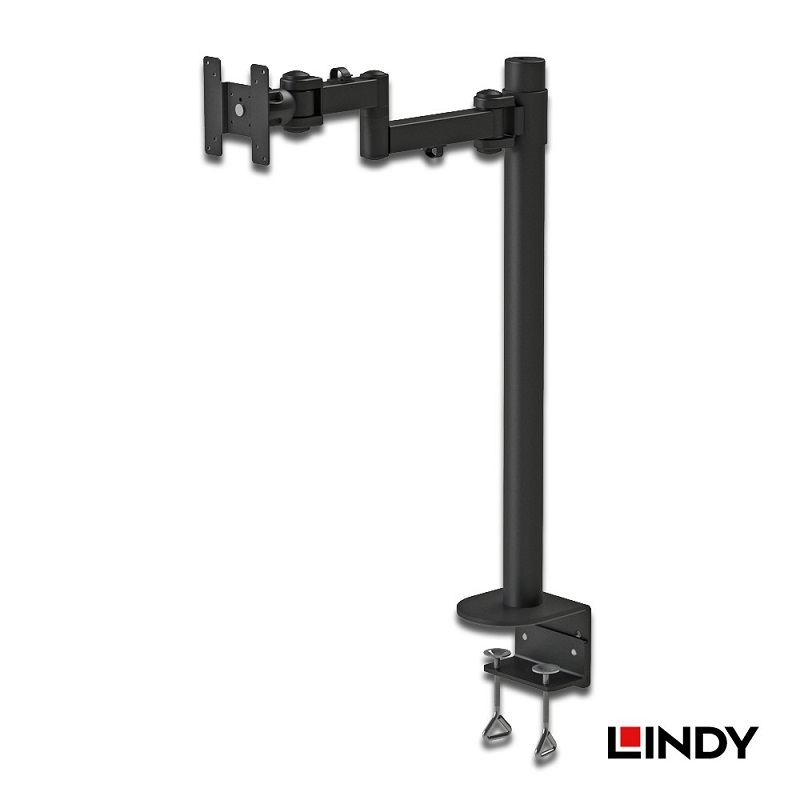 米特3C數位–LINDY 林帝 高荷重 液晶螢幕雙節式單支臂 夾式支架 40980