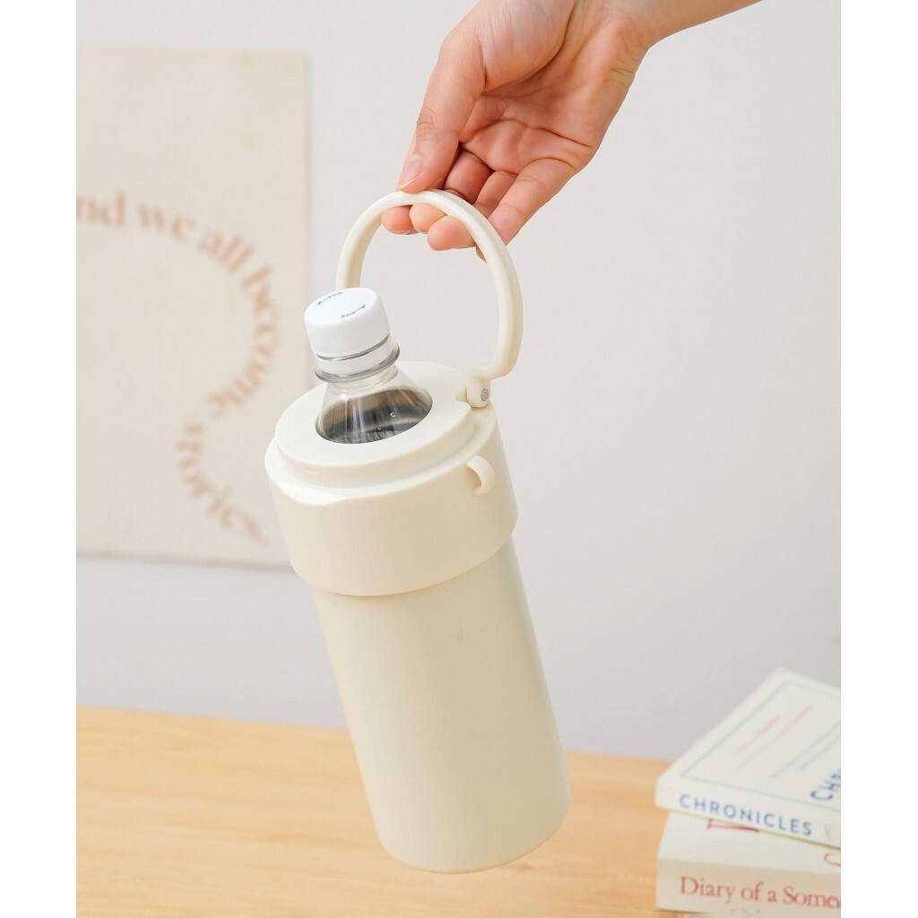 (預購商品 8/20收單)  日本3COINS 附背帶寶特瓶保冷杯