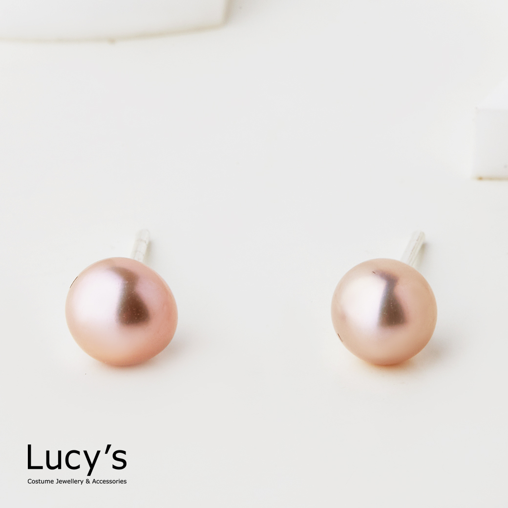 925純銀 典雅珍珠 耳環 (41794)