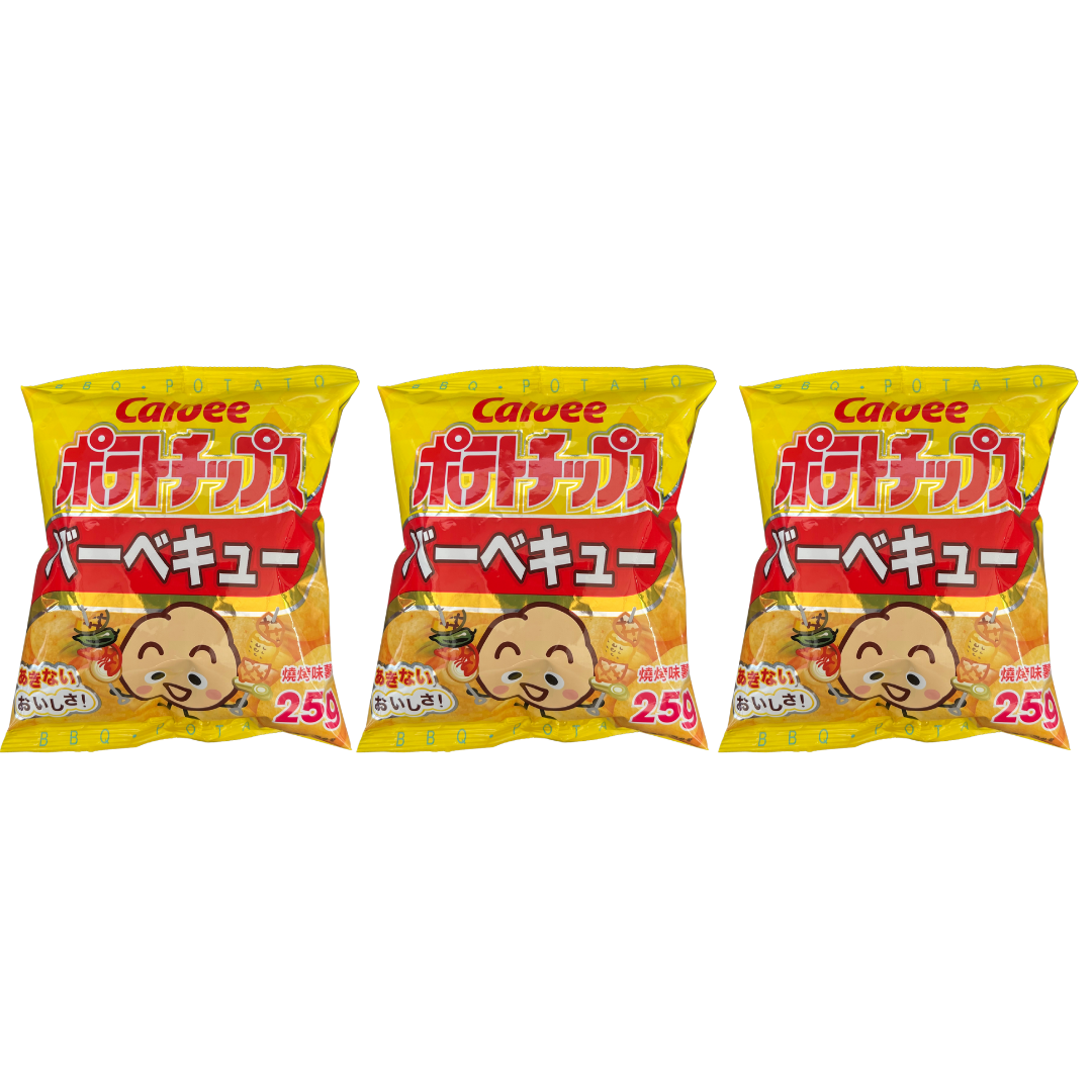 細包裝 卡樂b bbq 味薯片 25g x 3