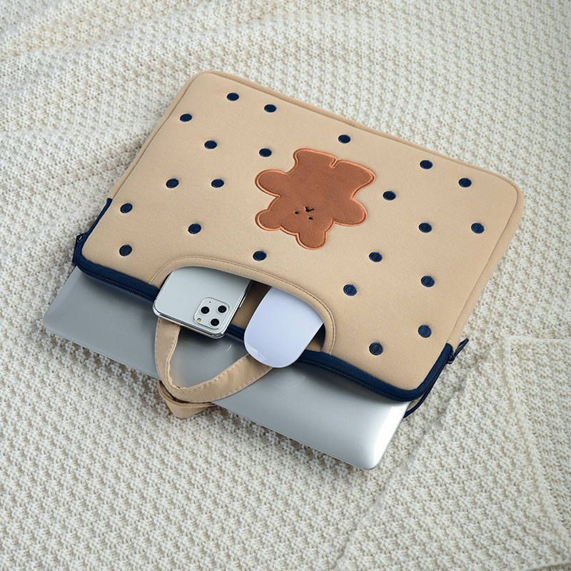 波點小熊電腦ipad保護包
