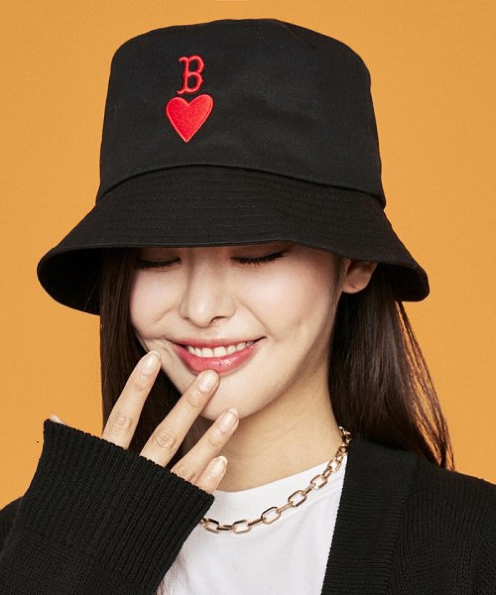 【直播】MLB LL081584 心形漁夫帽