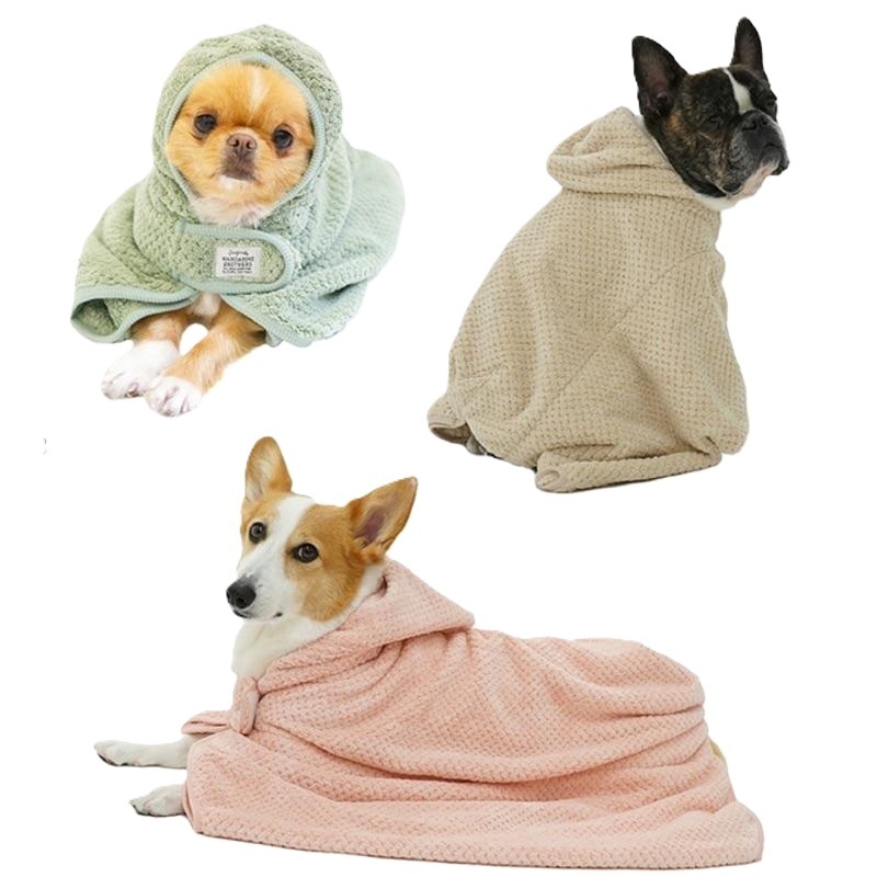 Mandarine Brothers 浴巾衣 S．粉色/綠色/啡色