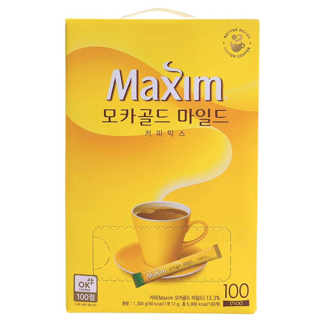 韓國Maxim黃金摩卡即沖即溶咖啡100包