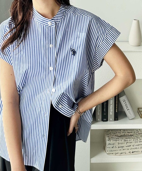 US POLO ASSN. French Sleeve One-Point Embroidered Shirt