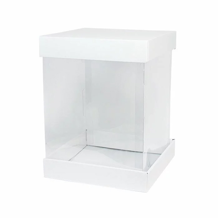 花束雙蓋盒(XL) 白 1入/包 33.5*33.5*49cm【3A03-133501】