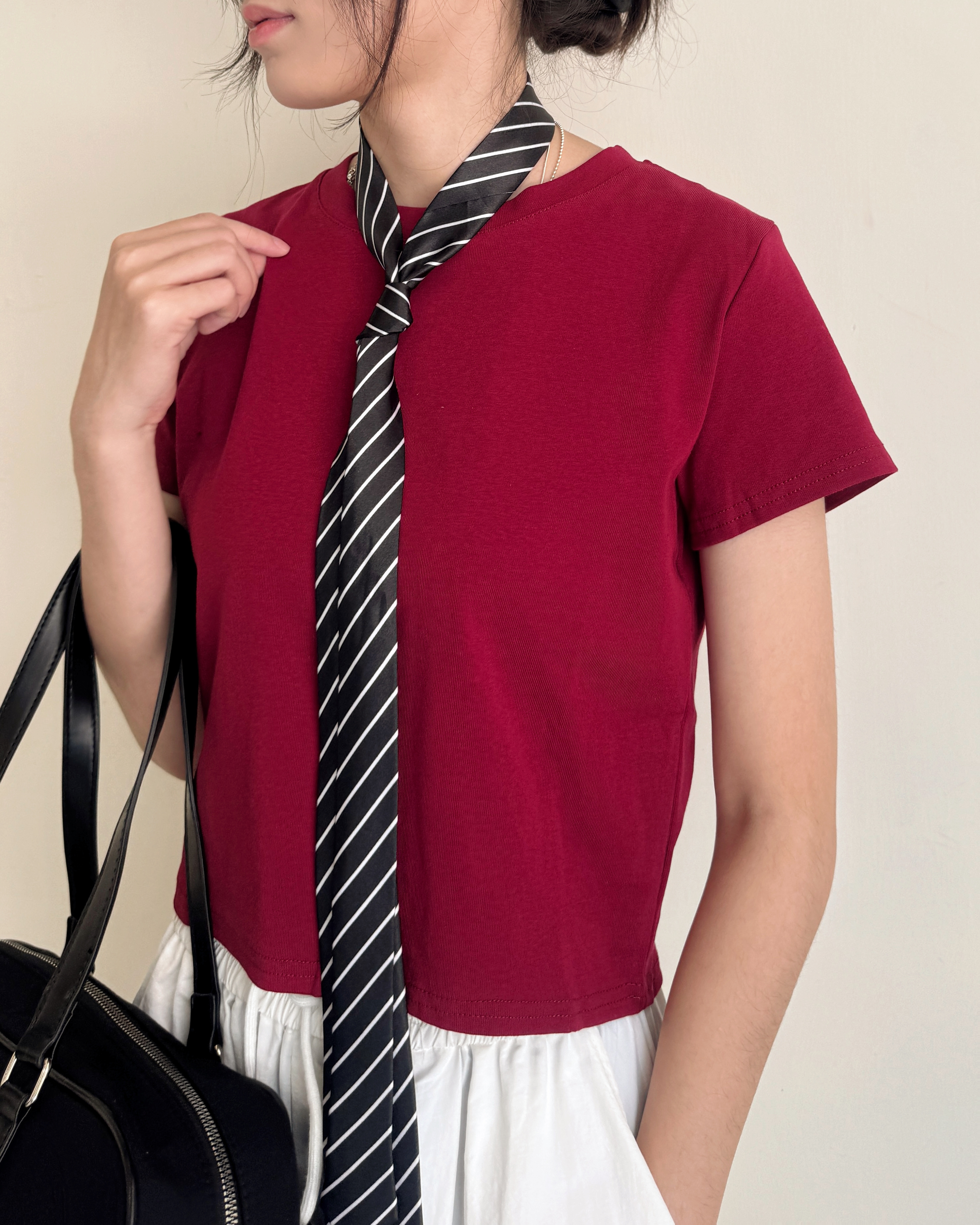 包色款百搭短板上衣-0908