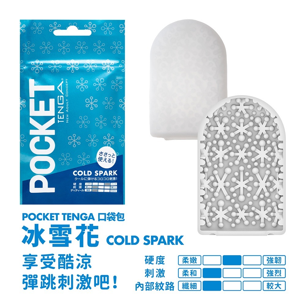 TENGA 飛機袋 Cool Spark Beads 冰涼特別版