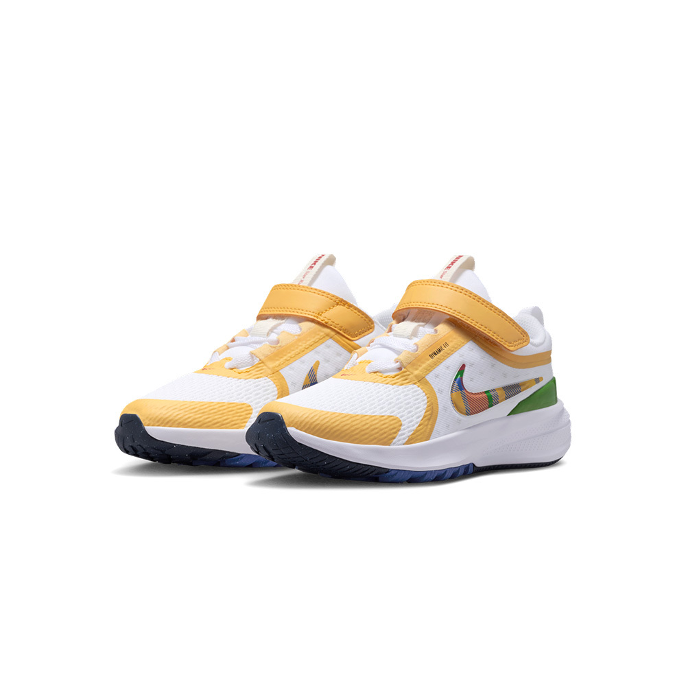 Nike Star Runner 5 中童 童鞋 白黃色 小朋友 運動 休閒 透氣 魔鬼氈 慢跑鞋 IH7337-191
