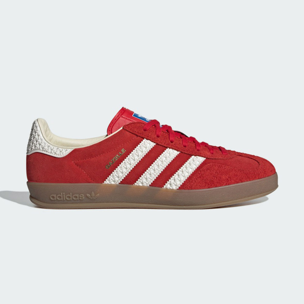 Adidas Gazelle Indoor 男鞋 女鞋 紅白色 浮雕 復古 麂皮 德訓鞋 休閒鞋 IF1808
