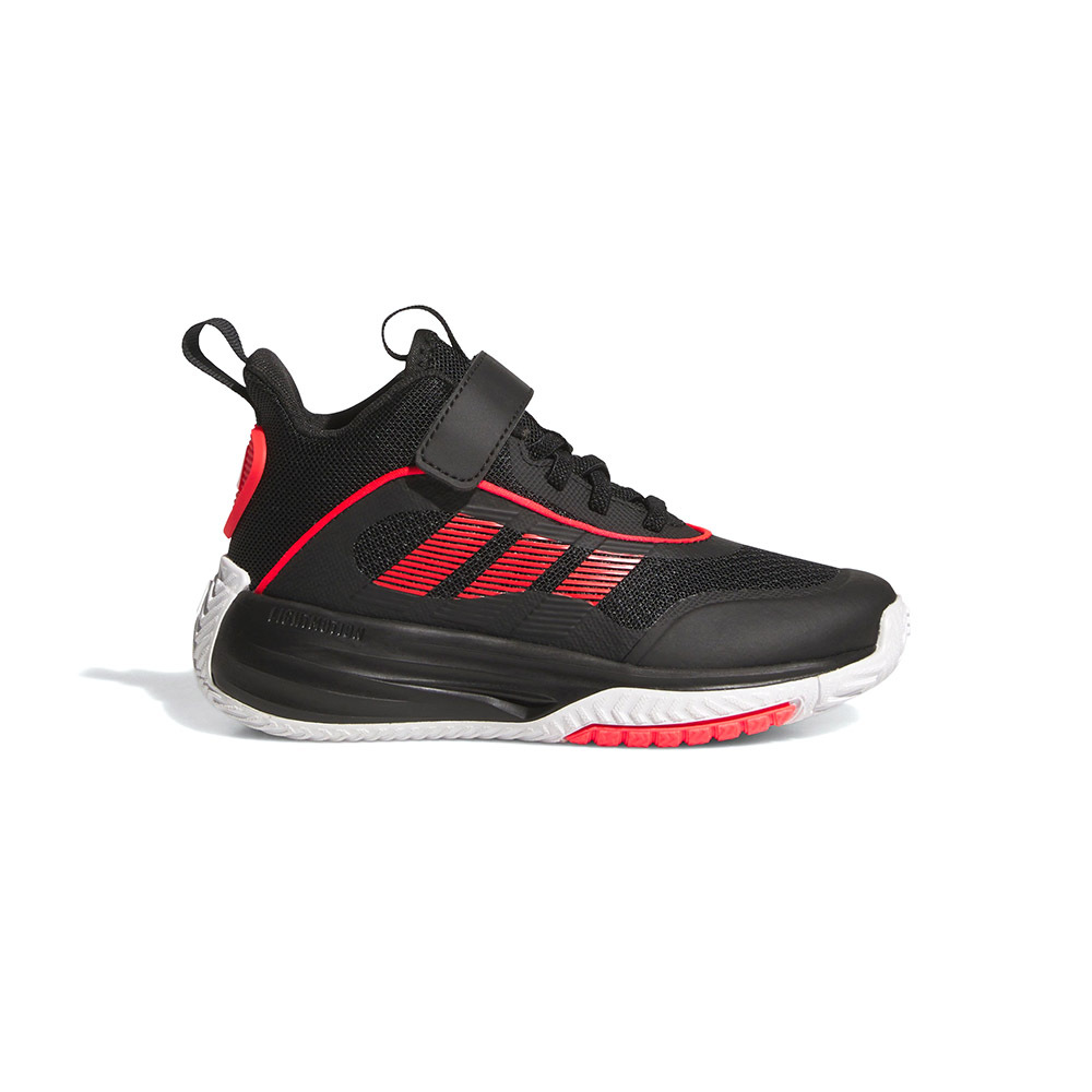 Adidas Ownthegame 3.0 大童 童鞋 黑紅色 高筒 包覆 魔鬼氈 耐磨 緩震 籃球鞋 JQ7939