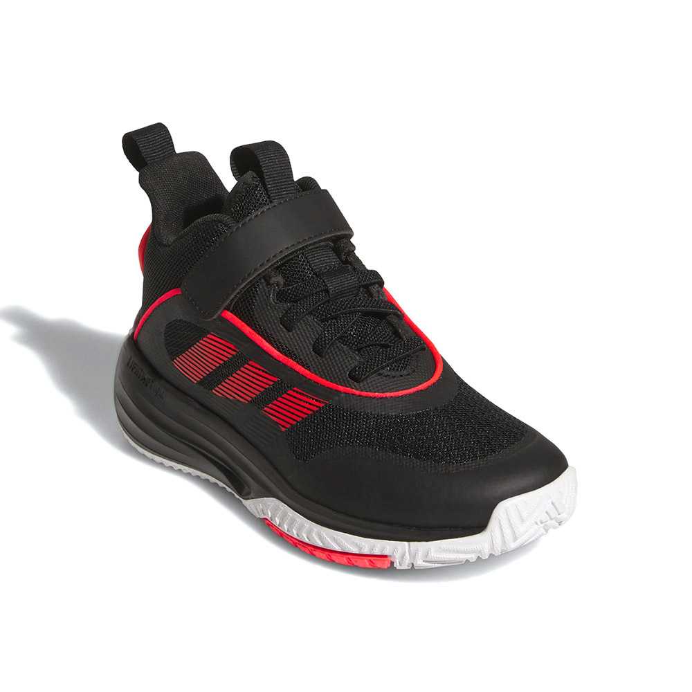 Adidas Ownthegame 3.0 大童 童鞋 黑紅色 高筒 包覆 魔鬼氈 耐磨 緩震 籃球鞋 JQ7939