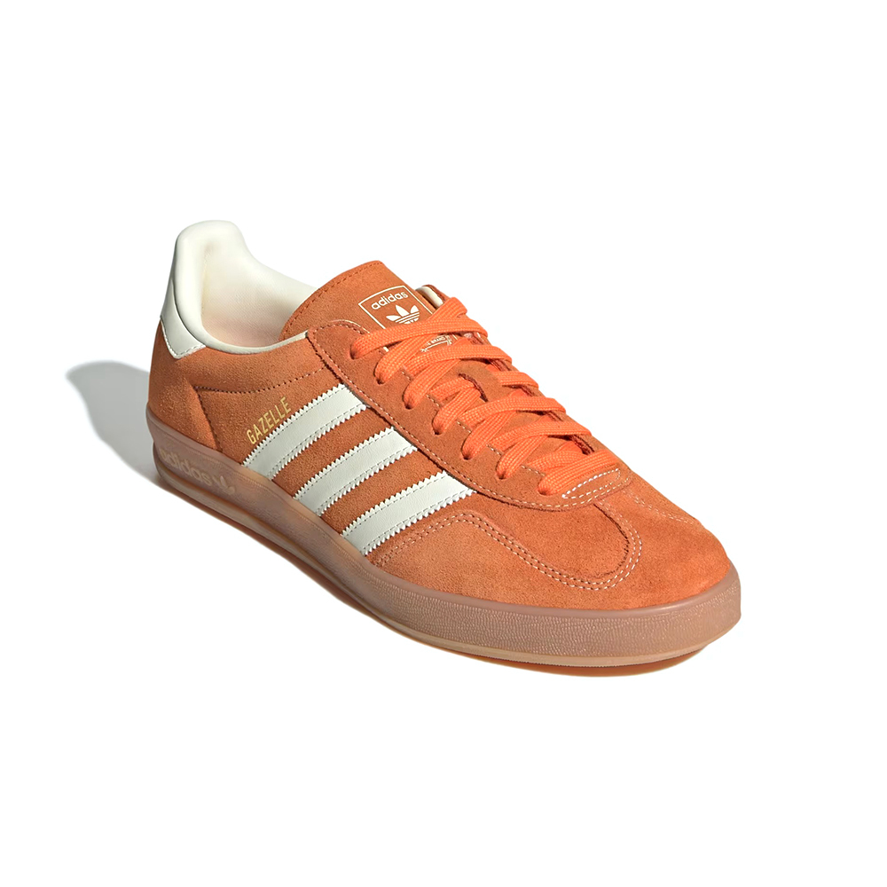 Adidas Gazelle Indoor 男鞋 女鞋 橘白色 復古 麂皮 運動 德訓鞋 休閒鞋 JQ8392