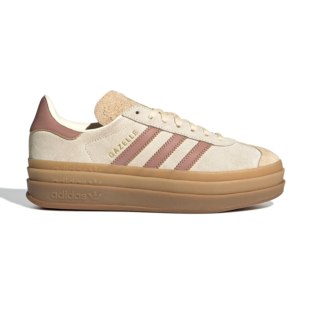 Adidas Gazelle Bold 女鞋 奶茶粉色 厚底 增高 復古 麂皮 德訓鞋 休閒鞋 JS3893