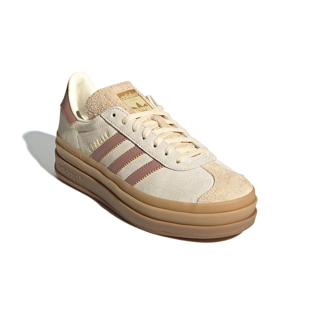 Adidas Gazelle Bold 女鞋 奶茶粉色 厚底 增高 復古 麂皮 德訓鞋 休閒鞋 JS3893