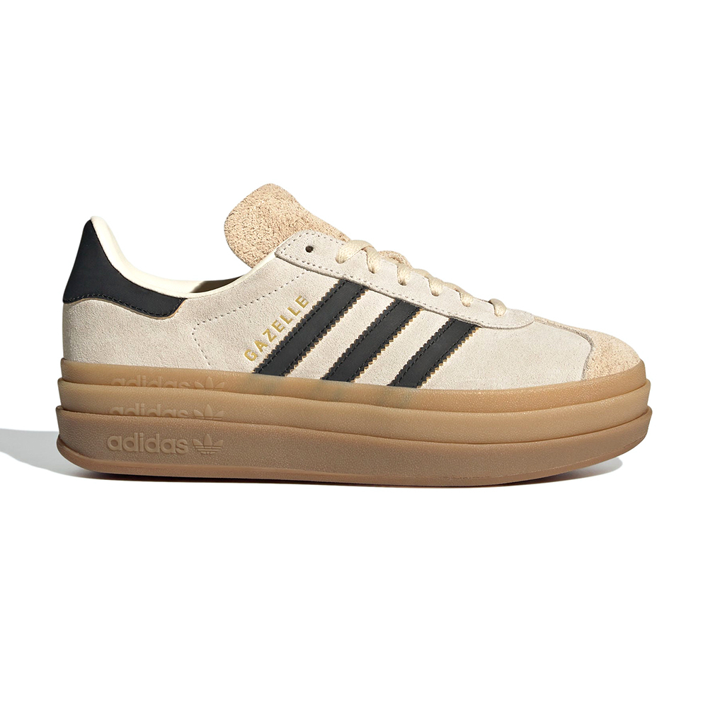 Adidas Gazelle Bold 女鞋 卡其黑色 厚底 增高 復古 麂皮 德訓鞋 休閒鞋 JS3892
