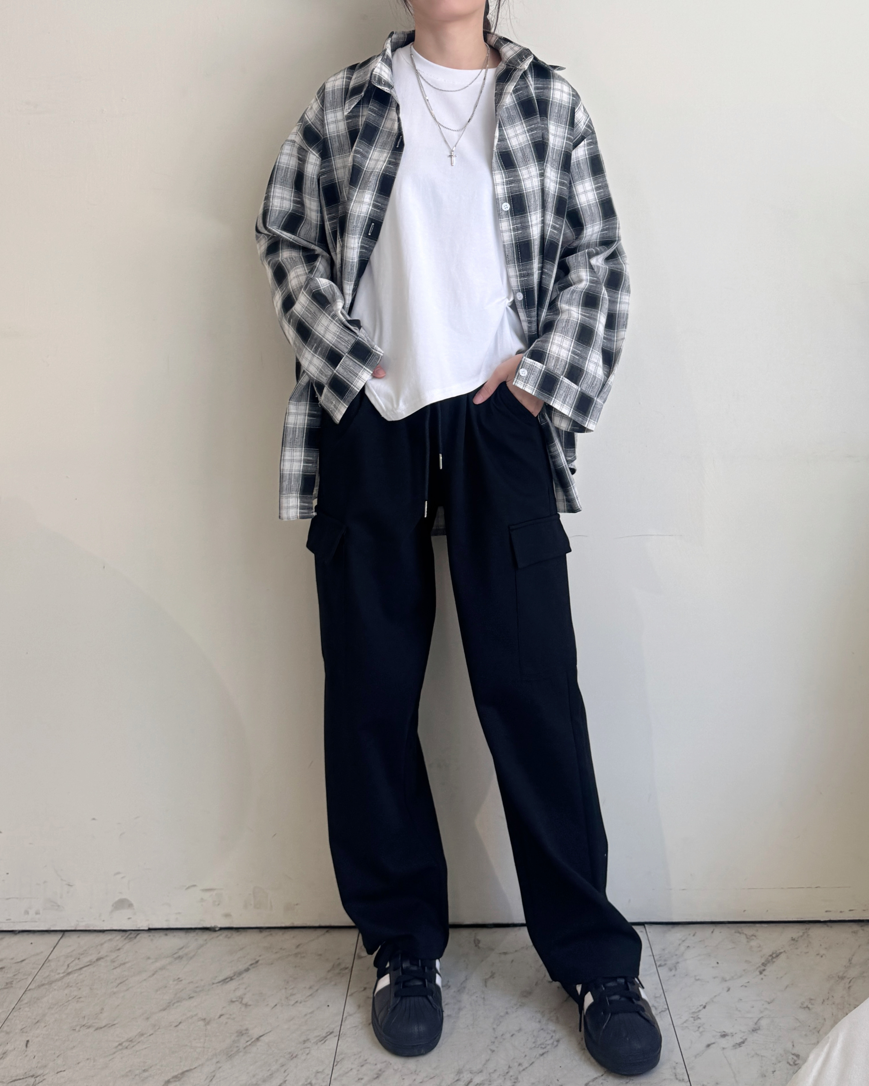 高質感挺版節紗長袖襯衫-6230