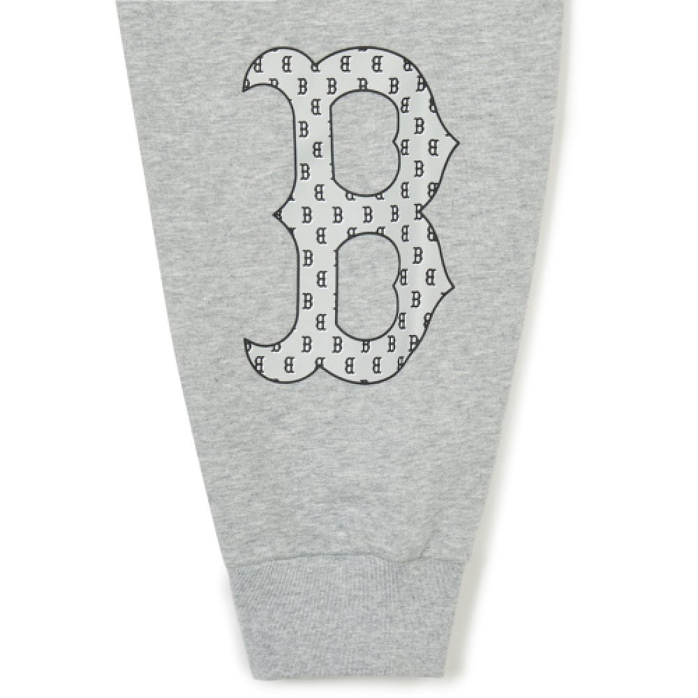 【直播】MLB LL081591 B logo 運動長褲(灰色)