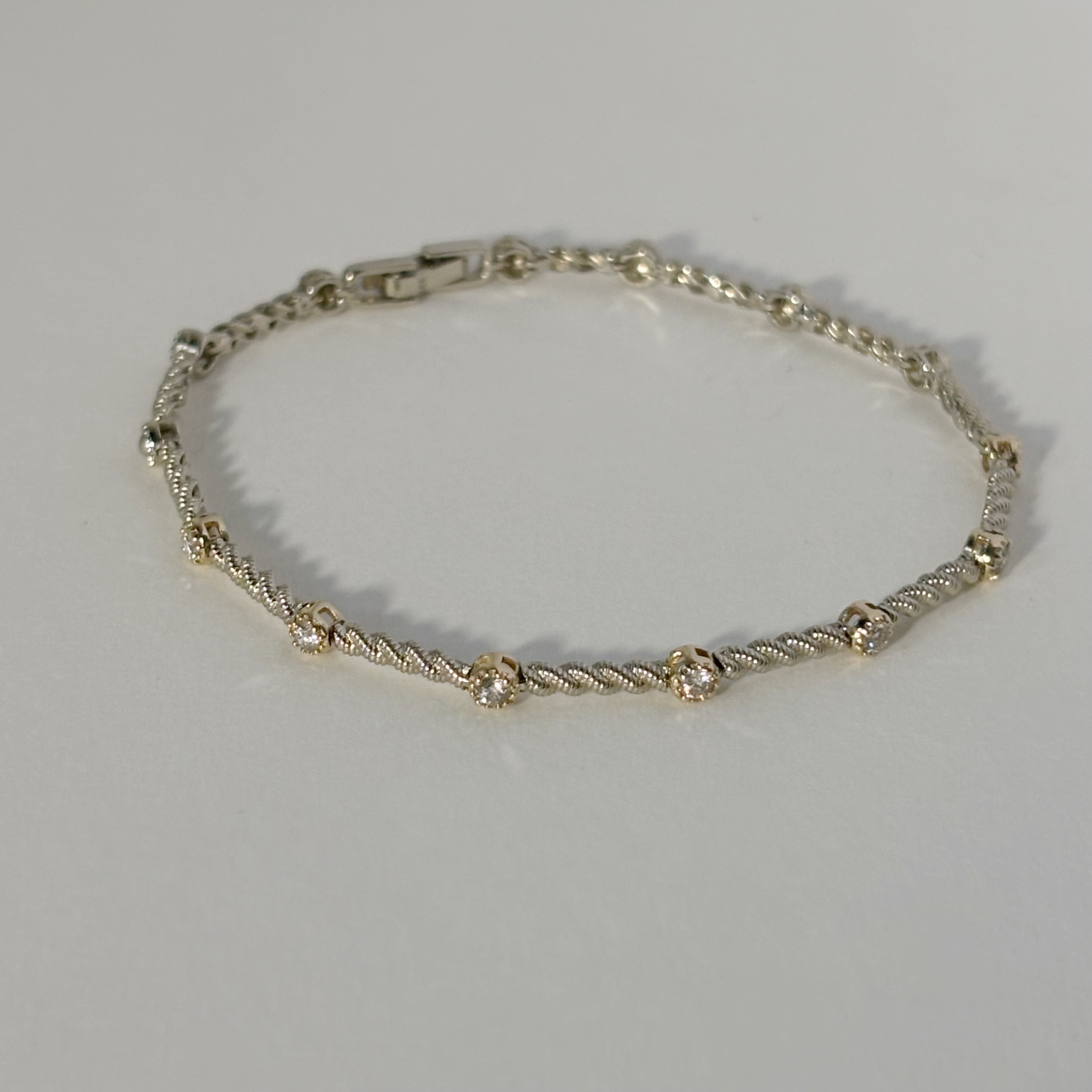 14K Hazy真鑽繩結手鍊