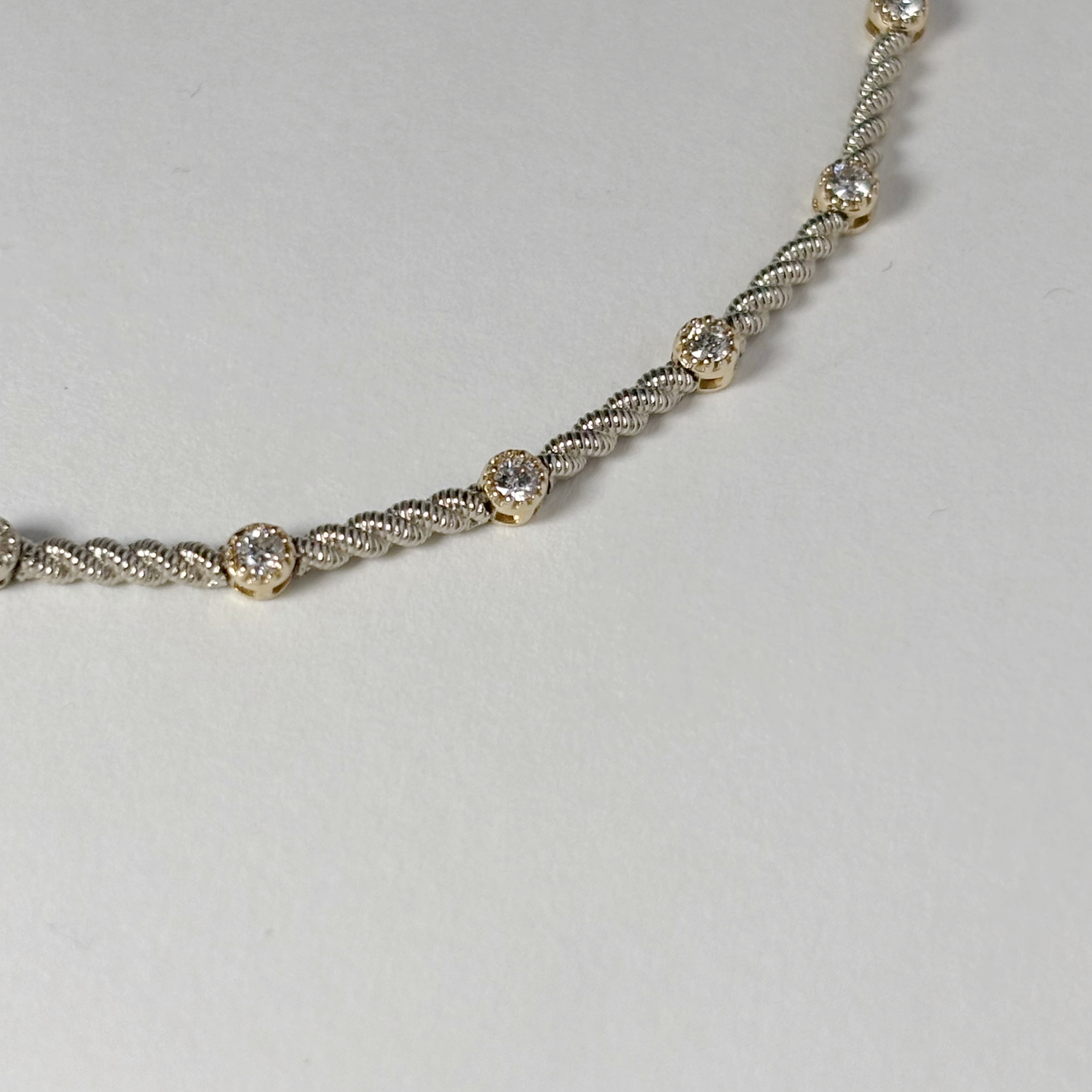 14K Hazy真鑽繩結手鍊