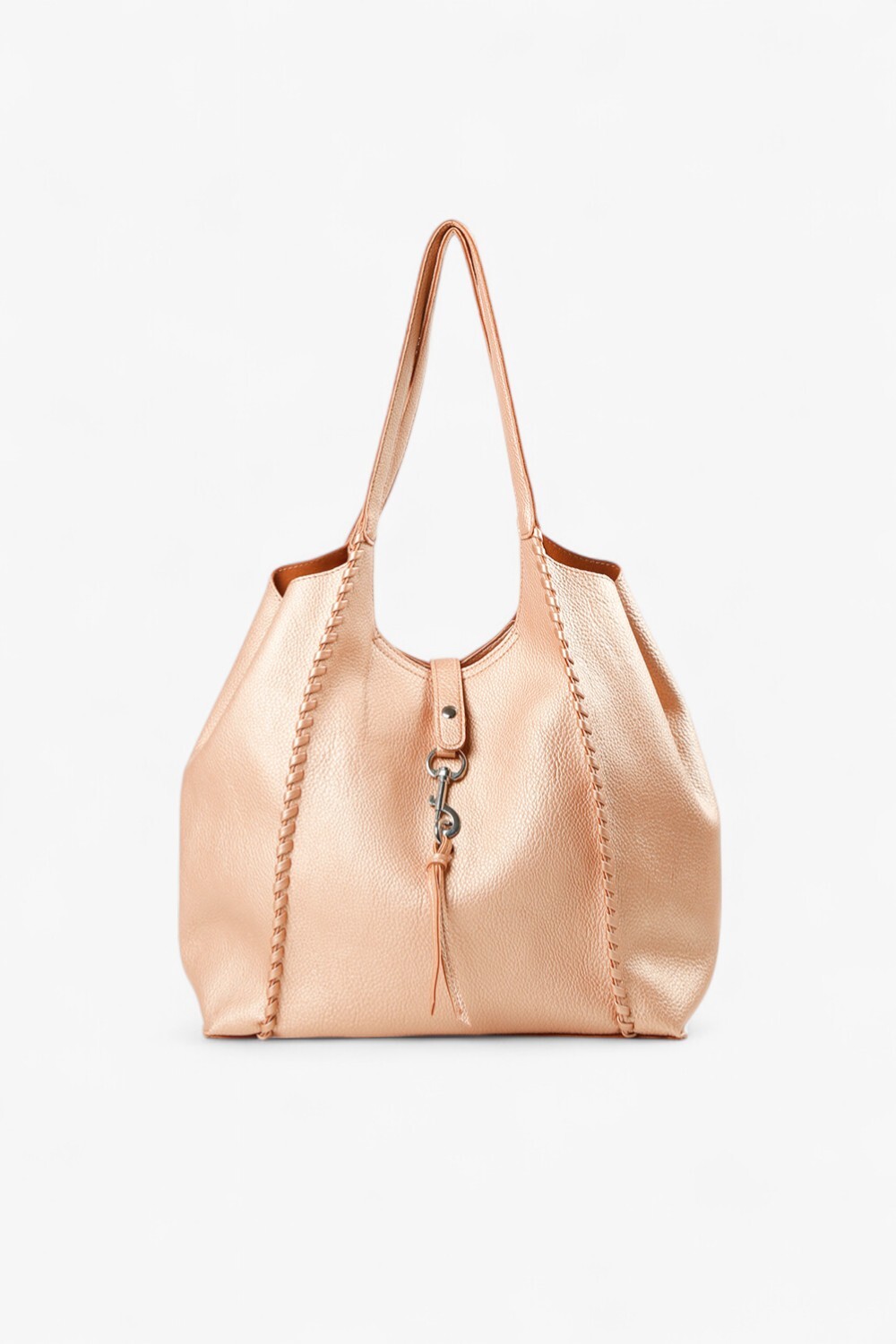 Wolf 穿條大托特包 玫瑰金