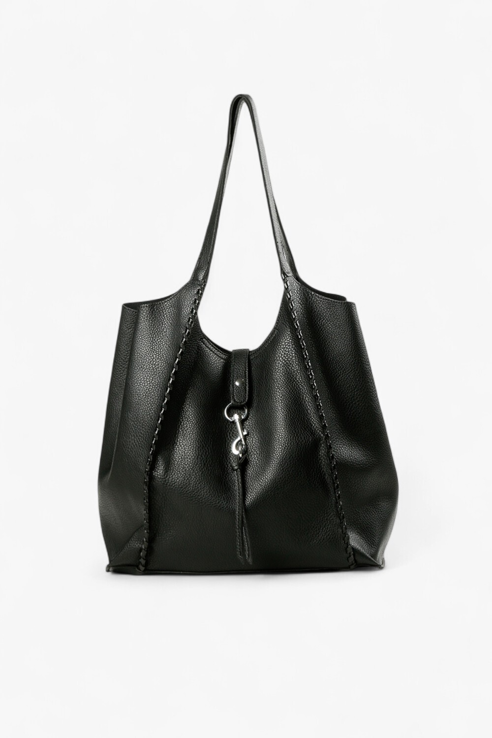 Wolf 穿條大托特包 黑色