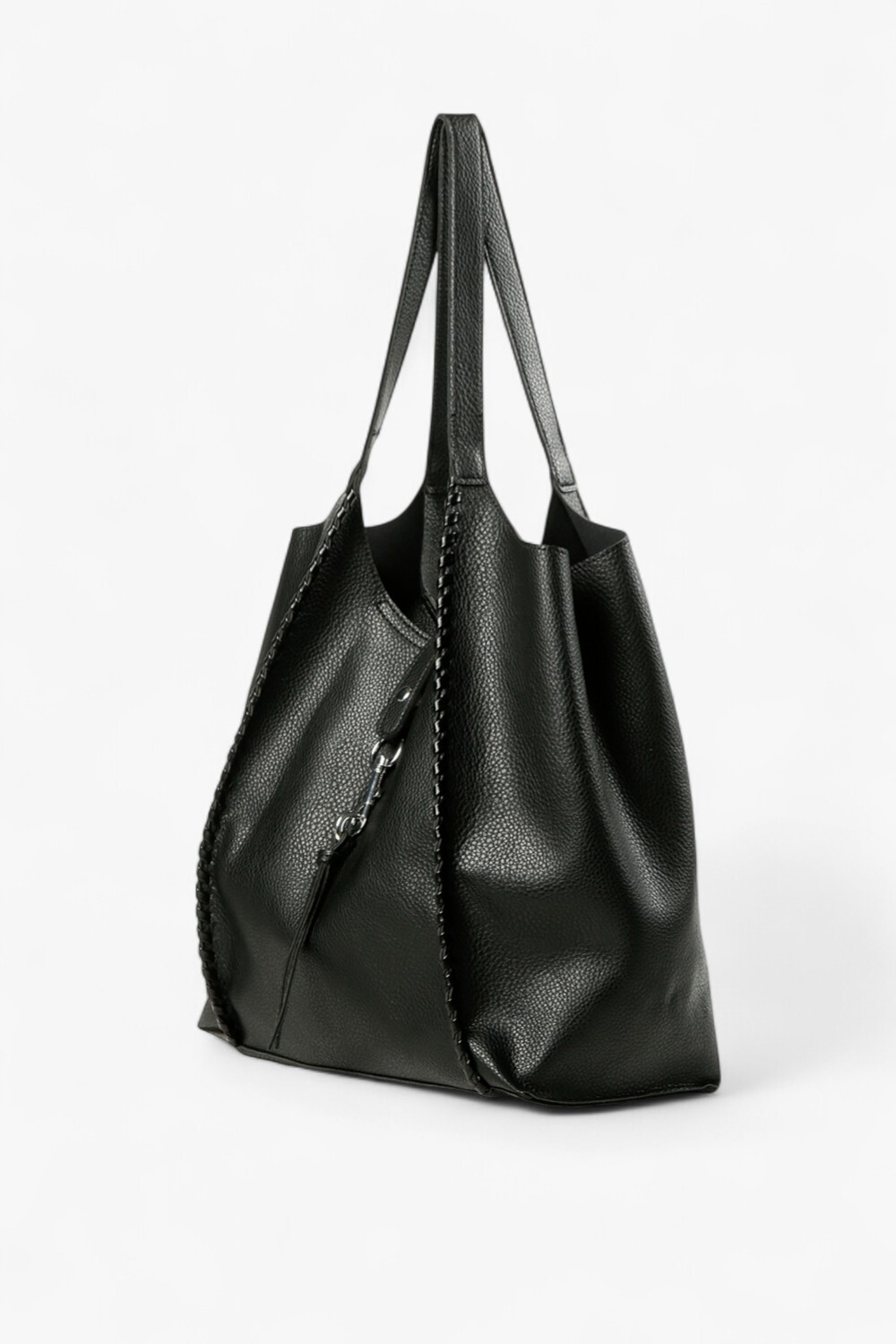 Wolf 穿條大托特包 黑色