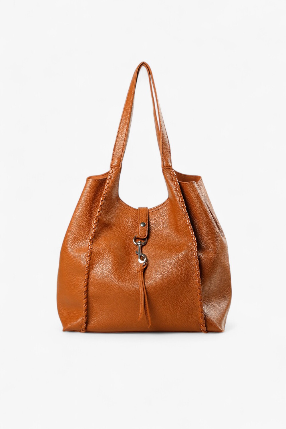 Wolf 穿條大托特包 棕色