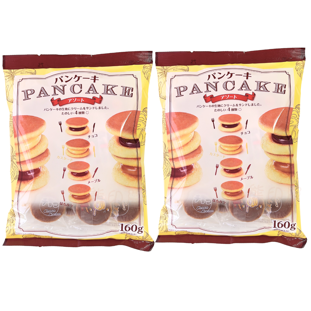 日本迷你銅鑼燒(吉士/朱古力/蜜糖/楓糖風味) 160G X 2 到期日:2026-4-28