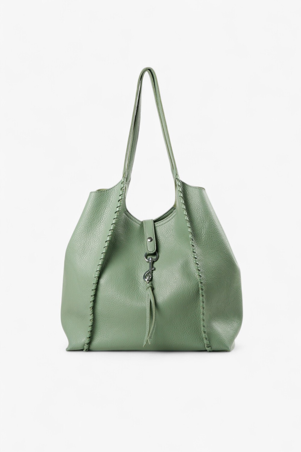 Wolf 穿條大托特包 淺綠色