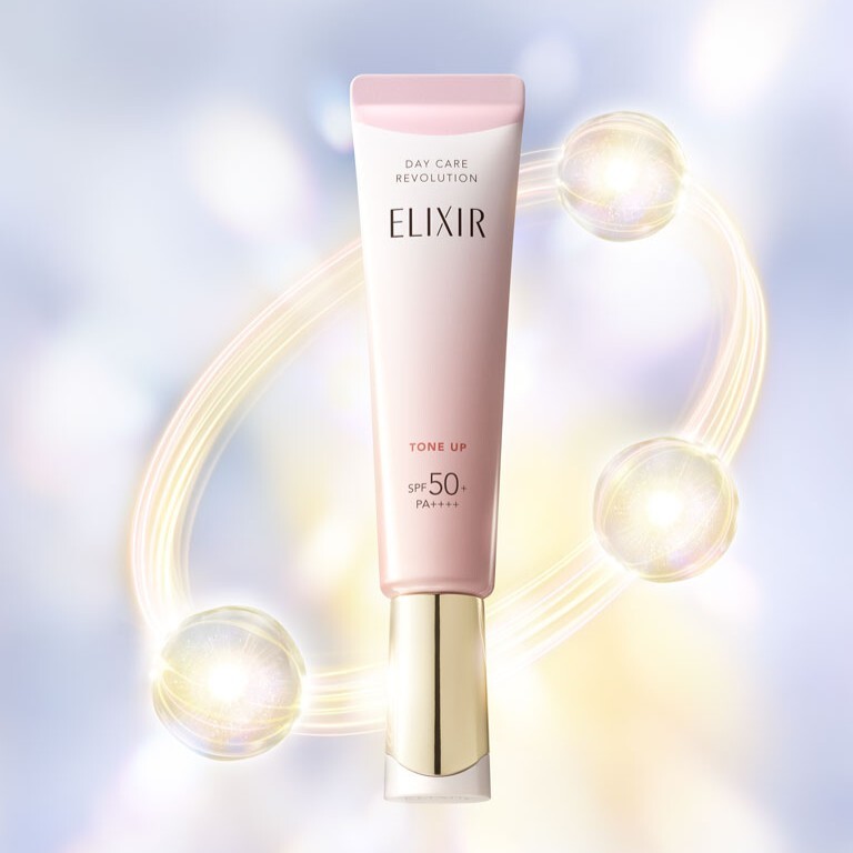 Elixir 膠原提亮妝前防曬底霜 (櫻花色) 35g