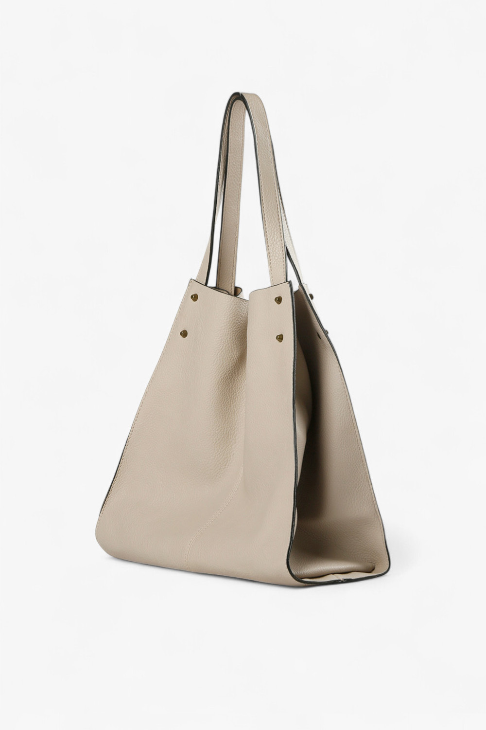 Witch 鉚釘大托特包 灰褐色