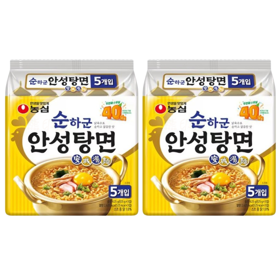 農心韓國雞湯味安城湯麵 625G   x 2 到期日 2026-5-3