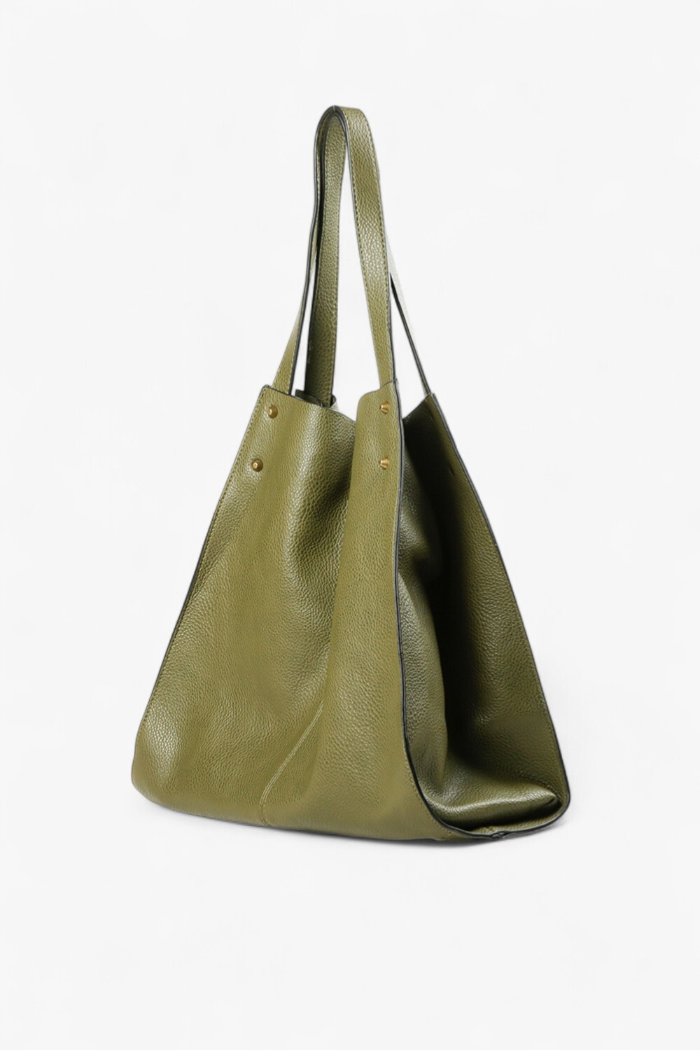 Witch 鉚釘大托特包 橄欖色