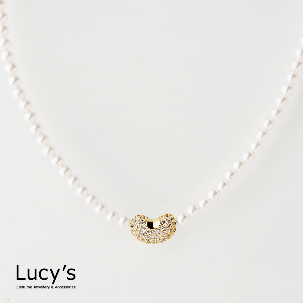 珍珠心語 項鍊 (二色) (124031/124032)