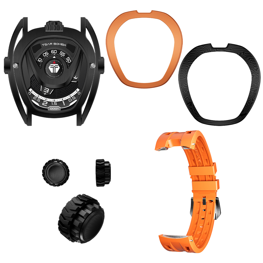 【Tsar Bomba 沙皇】 TB8213A 快拆騎士系列 一錶多戴 自由配件 多色互換 商務沉穩 自動機芯 手錶 47mm