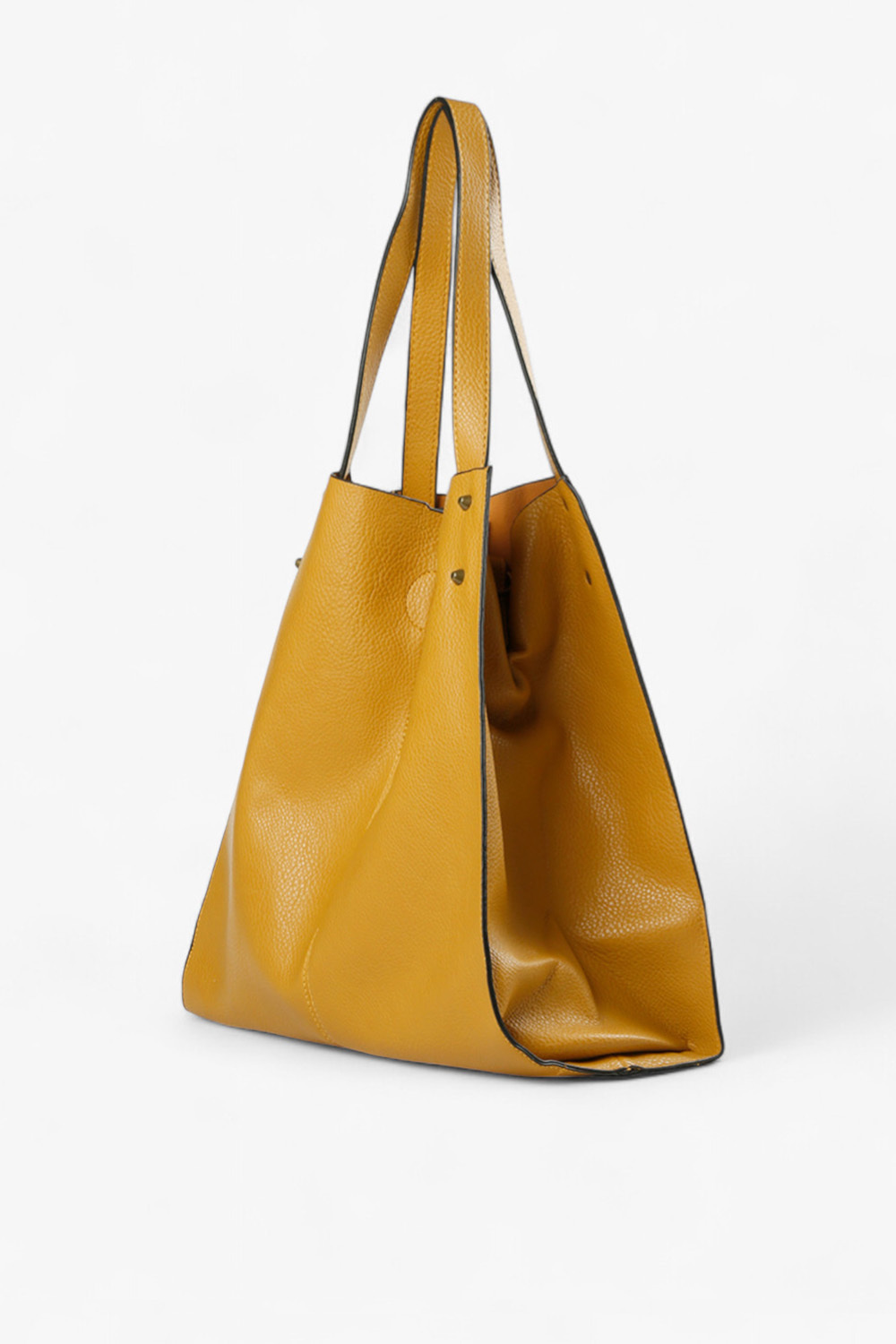 Witch 鉚釘大托特包 黃色