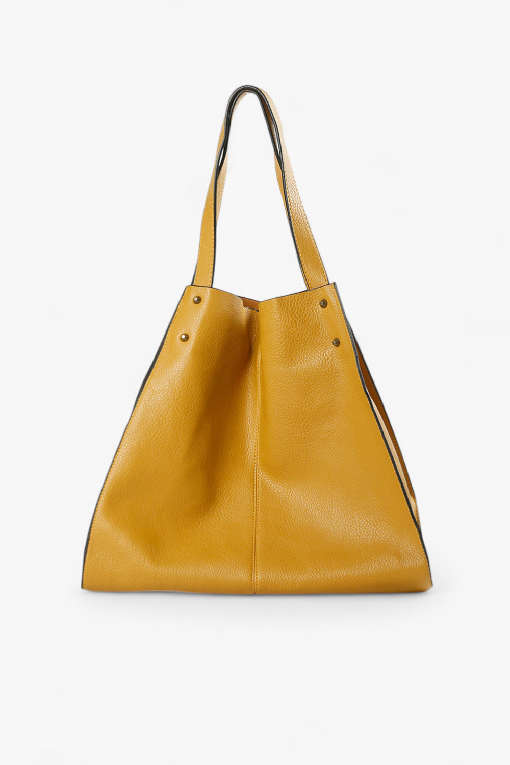 Witch 鉚釘大托特包 黃色