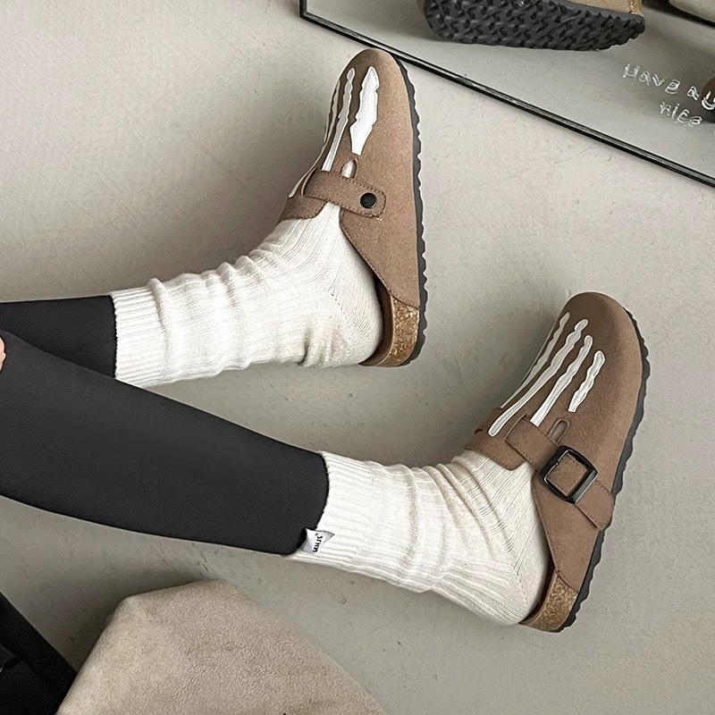 CHERRY & KALIKA X光造型 亞麻勃肯鞋