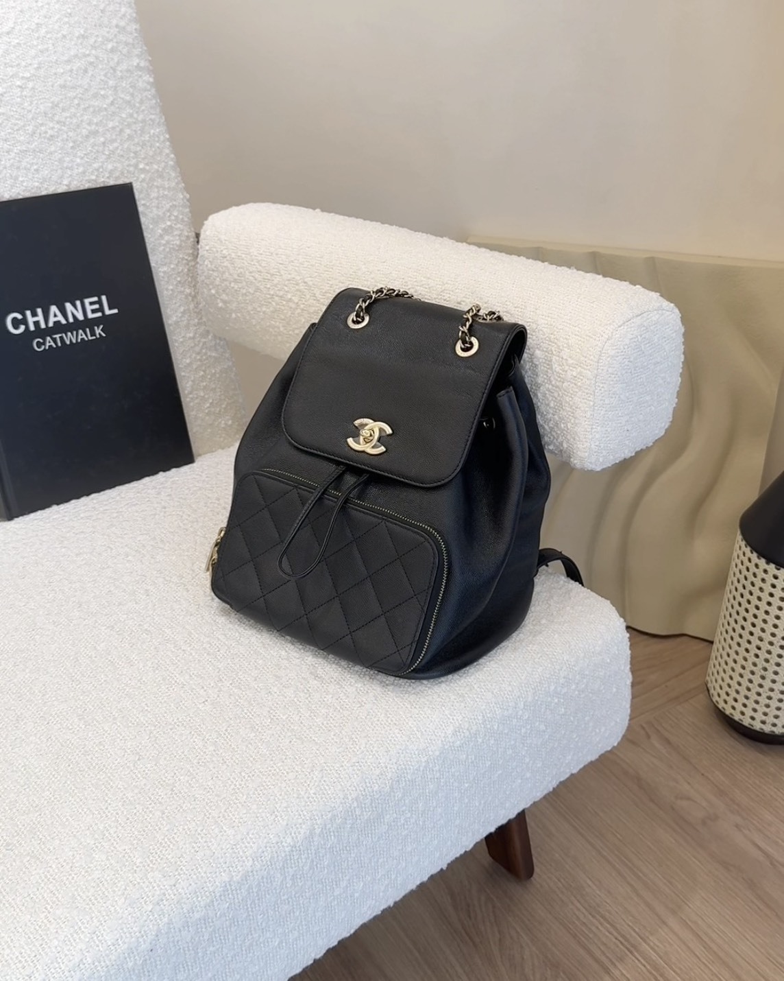 CHANEL｜AFFINITY 大號後背包 黑色