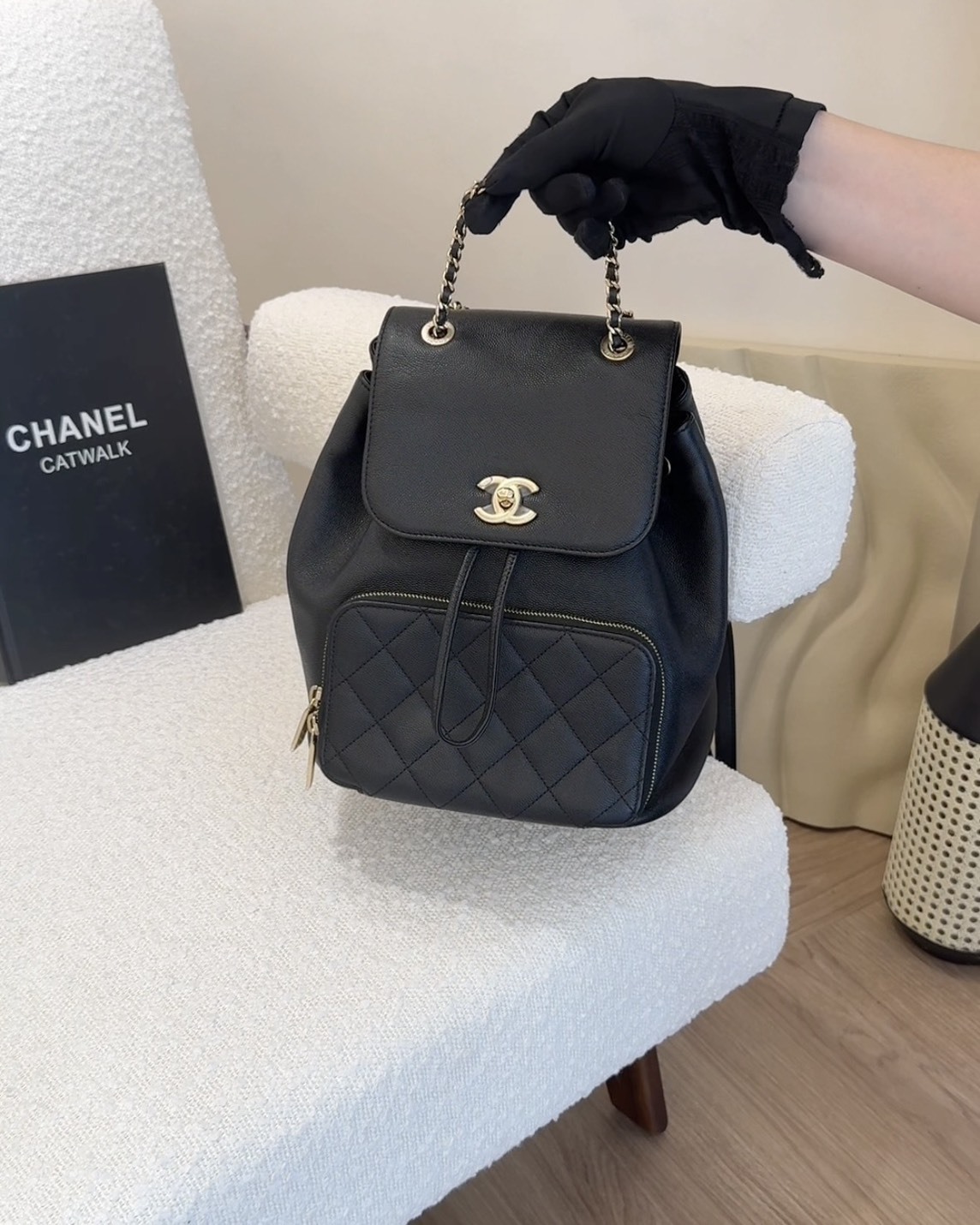 CHANEL｜AFFINITY 大號後背包 黑色