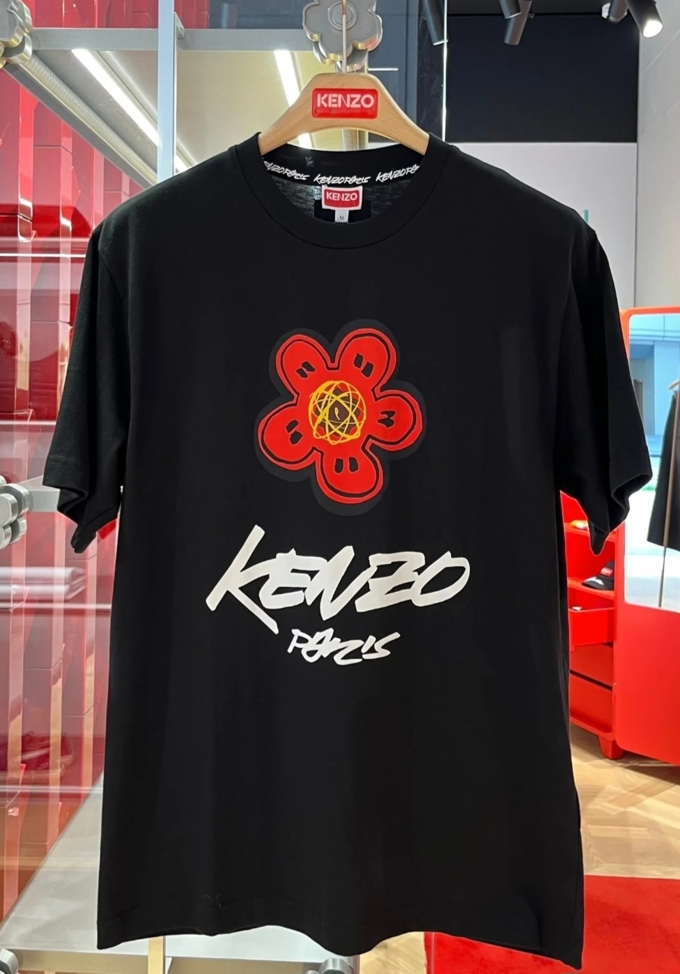 KENZO 字母併海棠花 Tee
