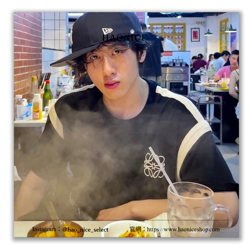 【HAO NICE】100%正品 上海經銷商 🇪🇸西班牙精品 LOEWE 刺繡LOGO拼接織帶短袖 短T