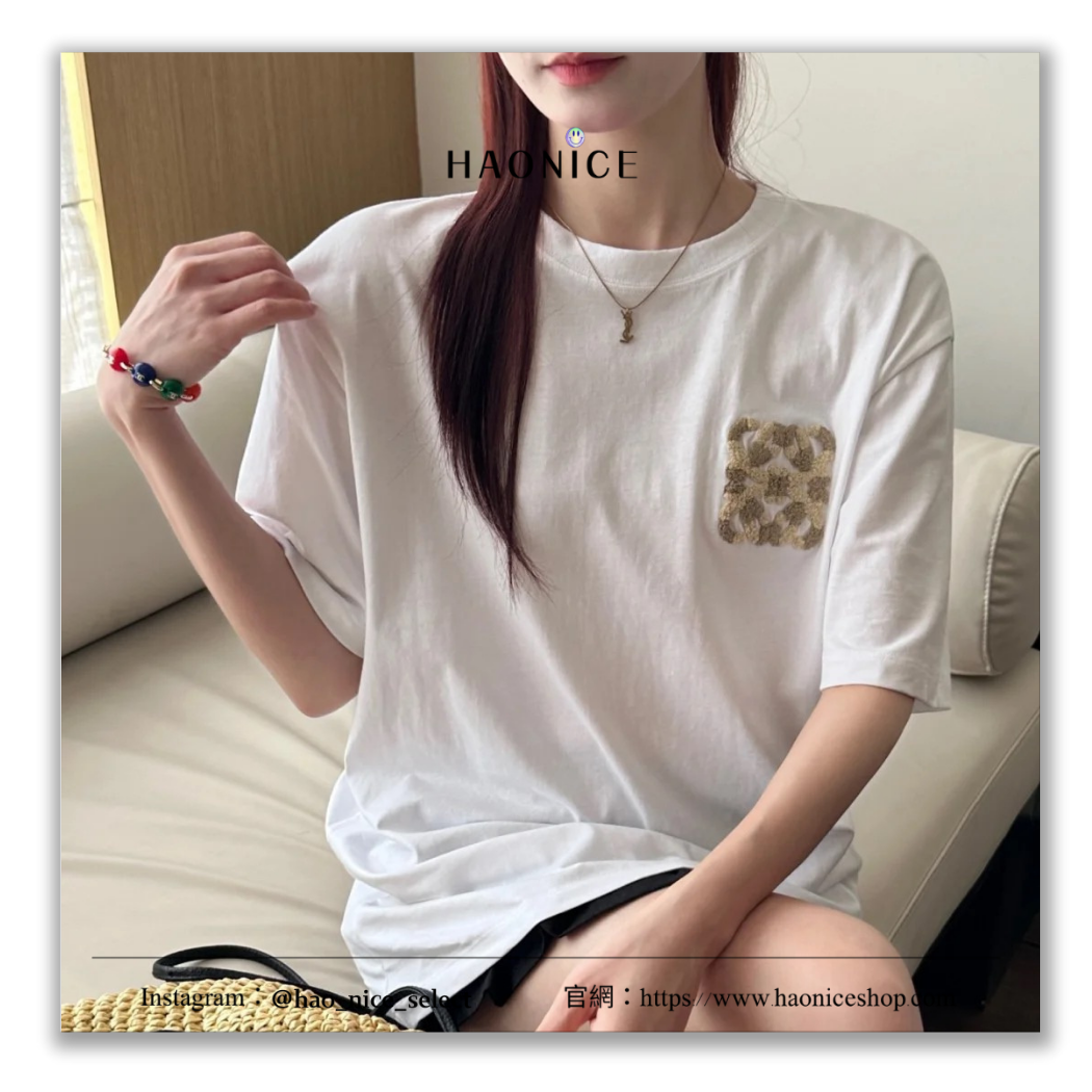 【HAO NICE】100%正品 上海經銷商 🇪🇸西班牙精品 LOEWE 彩色刺繡LOGO多色短袖 短T