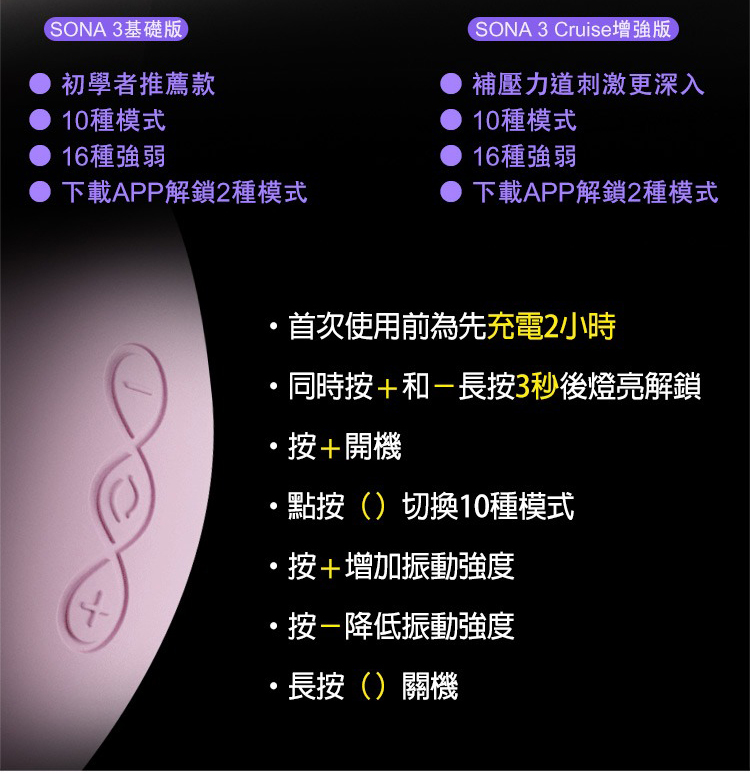 LELO SONA 3 聲波吮吸式按摩器