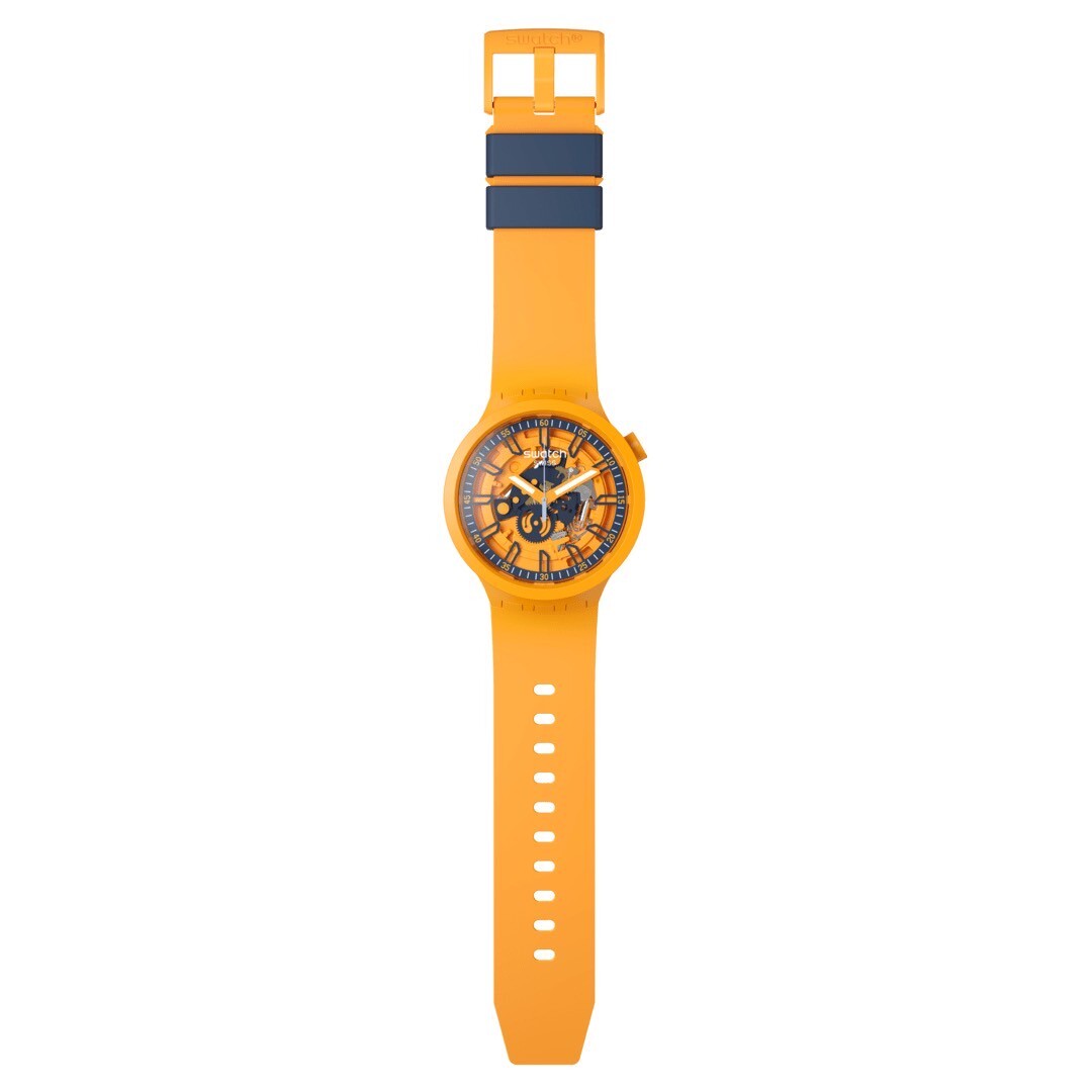 【Swatch】FRESH ORANGE SB01O101 47mm 現代鐘錶