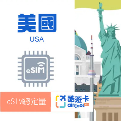 【美國eSIM】總定量｜15-30天